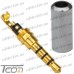 Купить Штекер 3,5мм 4С, мини, gold, металлический корпус, Tcom по выгодной цене
