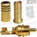 Купить Штекер RCA металл. gold, с пружиной, диам.-6.5мм, чёрный по выгодной цене