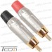 Фото, характеристики, описание Штекер RCA серебристый металл. корпус, gold, чёрный