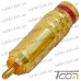 Купить Штекер RCA профессиональный, gold, диам.-8мм, Tcom по выгодной цене