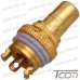 Купить Гнездо RCA монтажное, с изолятором, HQ gold, корпус металл, белая полоса, Tcom по выгодной цене