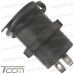 Гнездо автоприкуривателя 12V, врезное, с гайкой, с подсветкой рис 4