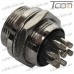 Купить Разъём GX16 7pin, штекер монтажный, диам.-16мм по выгодной цене