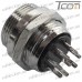 Купить Разъём GX16 8pin, штекер монтажный, диам.-16мм по выгодной цене