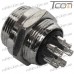 Купить Разъём GX12 5pin, штекер монтажный, диам.-12мм по выгодной цене