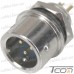 Разъём XS9 быстросъёмный 3pin (штекер кабельный+гнездо монтажное) рис 5