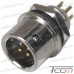 Разъём XS9 быстросъёмный 4pin (штекер кабельный+гнездо монтажное) рис 5
