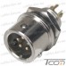 Разъём XS9 быстросъёмный 5pin (штекер кабельный+гнездо монтажное) рис 5