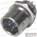 Разъём XS12 быстросъёмный 5pin (штекер кабельный+гнездо монтажное) рис 5