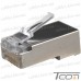 Купить Штекер 8p8c (RJ-45) cat.-5E, экранированный, сквозное отверстие по выгодной цене