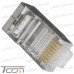 Штекер 8р8с (RJ-45) cat.-6E, экранированный, сквозное отверстие рис 4