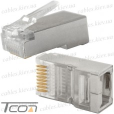 Штекер компьютерный 8р8с (RJ45) экранированный
