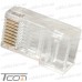 Фото, характеристики, описание Штекер 8р8с (RJ-45), cat.-6E, сквозные отверстия