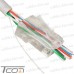Цена от 1.80 грн. на Штекер 8р8с (RJ-45), cat.-6E, сквозные отверстия