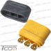 Штекер питания Amass MR60(M), 500В, 60А, 3-х контактный, AWG18, жёлтый рис 4