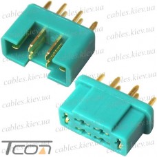 Разъём питания MPX 6pin, комплект (штекер + гнездо)
