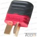 Цена от 23.45 грн. на Разъёмы питания Amass T-Plug, 500В, 25А/50А, 2-х контактные, комплект (штекер+гнездо), AWG12, красные