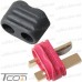 Разъёмы питания Amass T-Plug, 500В, 25А/50А, 2-х контактные, комплект (штекер+гнездо), AWG12, красные рис 5