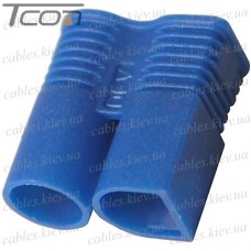 Гнездо питания Amass EC3(F), 500В, 25А/50А, 2-х контактное, 14AWG, синее