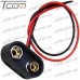 Цена от 7.00 грн. на Гнездо держатель 9V кроны с кабелем Daier DCK4