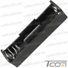 Корпус для одной батарейки типа "18650", 3.7V, Daier BH18650-1001/P, под пайку