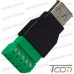 Гнездо USB тип A, c клеммной колодкой (под винт) рис 4