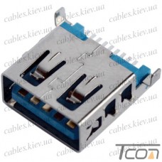 Гнездо USB 3.0 тип A, монтажное, Tcom