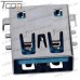 Гнездо USB 3.0 тип A, монтажное, Tcom рис 4