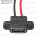 Купить Гнездо USB type C, 2-х контактное, с кабелем по выгодной цене