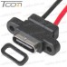 Фото, характеристики, описание Гнездо USB type C, 2-х контактное, с кабелем