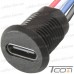 Гнездо USB type C с заглушкой - гнездо PH2.0-4P, с кабелем, водонепроницаемый рис 5