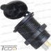 Гнездо USB двойное QC 3.0 с кнопкой, Daier, синяя подсветка, врезное рис 4