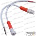 Купить Разъёмы пыленепроницаемые IP60 3pin, с кабелем, белые, Tcom по выгодной цене