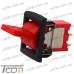 Купить Тумблер с клавишей RLS-103-F1 (ON-OFF-ON) 3-х контактный, 3A, 250VAC, красный, Tcom по выгодной цене