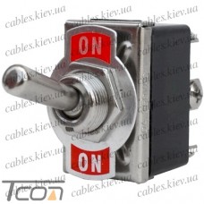 Тумблер KN3(С)-202A (ON-ON) 6-и контактный, 10А, 250VAC, Tcom
