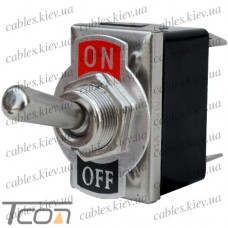 Тумблер KN3(С)-201Р (ON-OFF) 4-х контактный, 10А, 250VAC, Tcom