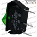 Купить Переключатель с подсветкой ASW-09D ON-OFF 3-х контактный, 12V, 20А, зелёный, Tcom по выгодной цене