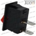Купить Переключатель mini SMRS-101-1 ON-OFF 2-х контактный, 1A, 220V, красный, Tcom по выгодной цене