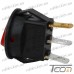 Купить Переключатель mini круглый с подсветкой SMRS-101N-2 ON-OFF 3-х контактный, 3A, 220V, красный, Tcom по выгодной цене