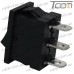 Купить Переключатель KCD-1, ON-OFF-ON 3-х контактный, 6A, 220V, черный, Tcom по выгодной цене