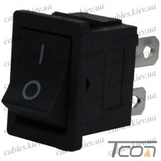Переключатель KCD-1-104, ON-OFF 4-х контактный, 6A, 220V, чёрный, Tcom