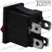 Купить Переключатель с подсветкой KCD-1-104, ON-OFF 4-х контактный, 6A, 220V, красный, Tcom по выгодной цене