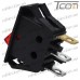 Купить Переключатель с подсветкой KCD-3, ON-OFF 3-х контактный, 15A, 220V, красный, Tcom по выгодной цене