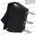 Купить Переключатель узкий KCD-3, ON-OFF-ON 3-х контактный, 15А, 220V, чёрный, Tcom по выгодной цене