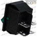 Купить Переключатель широкий с подсветкой KCD-4, ON-OFF 4-х контактный, 15A, 220V, зелёный, Tcom по выгодной цене