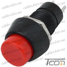 Кнопка PBS-20А с фиксацией ON-OFF 2-х контактная, 1А, 250V, красная, Tcom