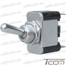 Тумблер большой Daier KN3A-102P, с фиксацией, 3pin, ON-ON, 6A 250V, клеммы
