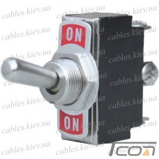 Тумблер большой Daier KN3B-102, с фиксацией, 3pin, ON-ON, 6A 250V, винтовой зажим
