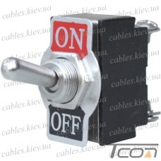 Тумблер большой Daier KN3B-201A, с фиксацией, 4pin, ON-OFF, 10A 250V, винтовой зажим