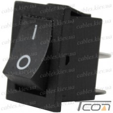 Переключатель Daier KCD1-101, ON-OFF, 2pin, 10A 125V/6A 250V, чёрный
